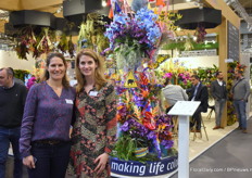 Brit Fopma and Gabriëlle van Leeuwen of the Dutch Flower Group.